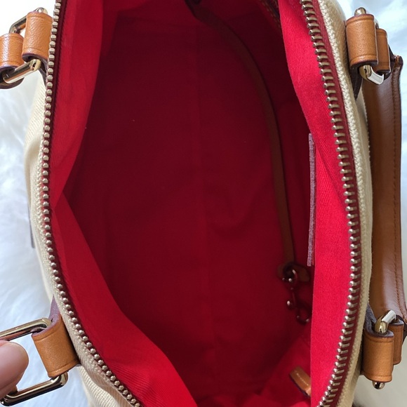 Dooney & Bourke Canvas & Leather Satchel - Picture 7 of 12